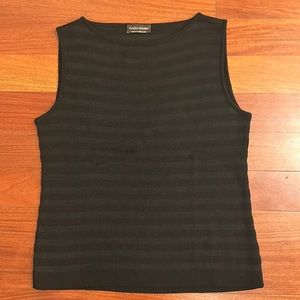 Piazza Duomo 100% Made in Italy sleeveless top - wool/viscose blend black M